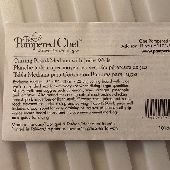 Pampered Chef Kitchen Pampered Chef Cutting Board Poshmark